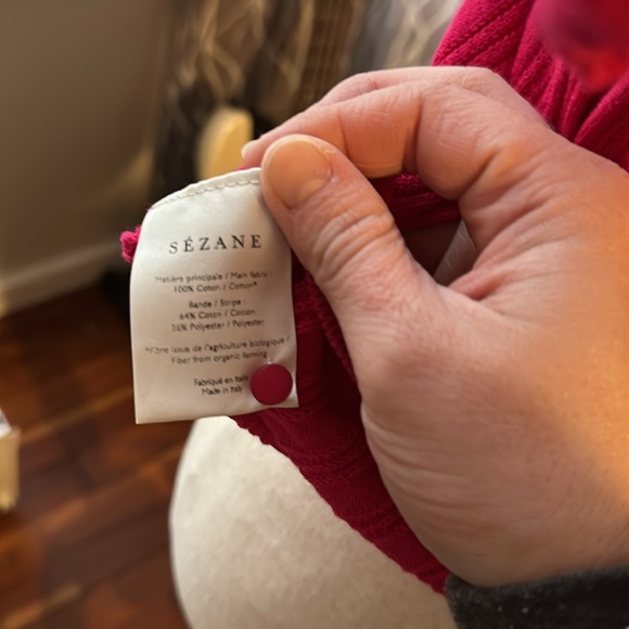 Bright pink Sezane short sleeved cardigan, M - Picture 6 of 6